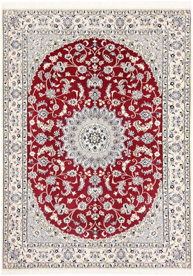 Perzisch tapijt - Nain - Koninklijk - 206 x 148 cm - rood