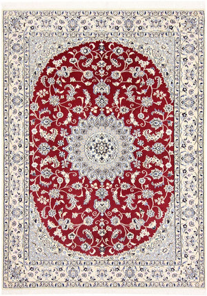 Perzisch tapijt - Nain - Koninklijk - 206 x 148 cm - rood