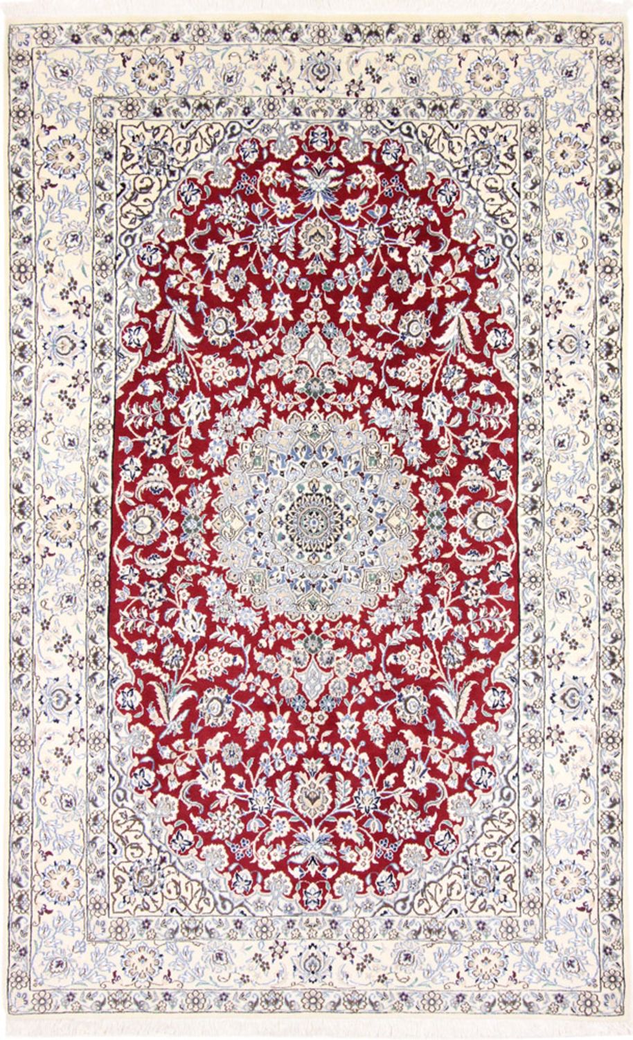 Perzisch tapijt - Nain - Koninklijk - 248 x 148 cm - rood