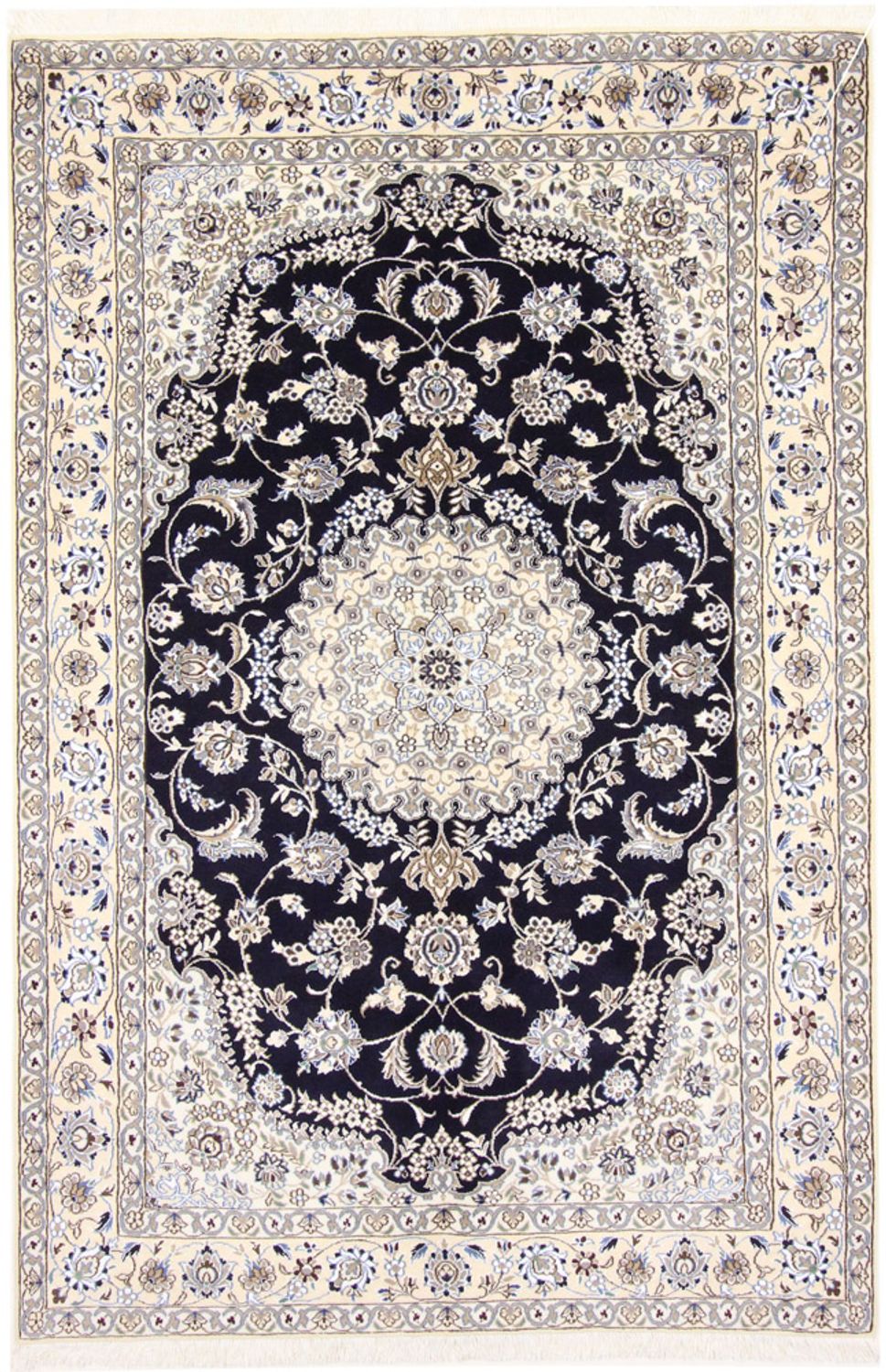 Perzisch tapijt - Nain - Koninklijk - 233 x 155 cm - wijnrood