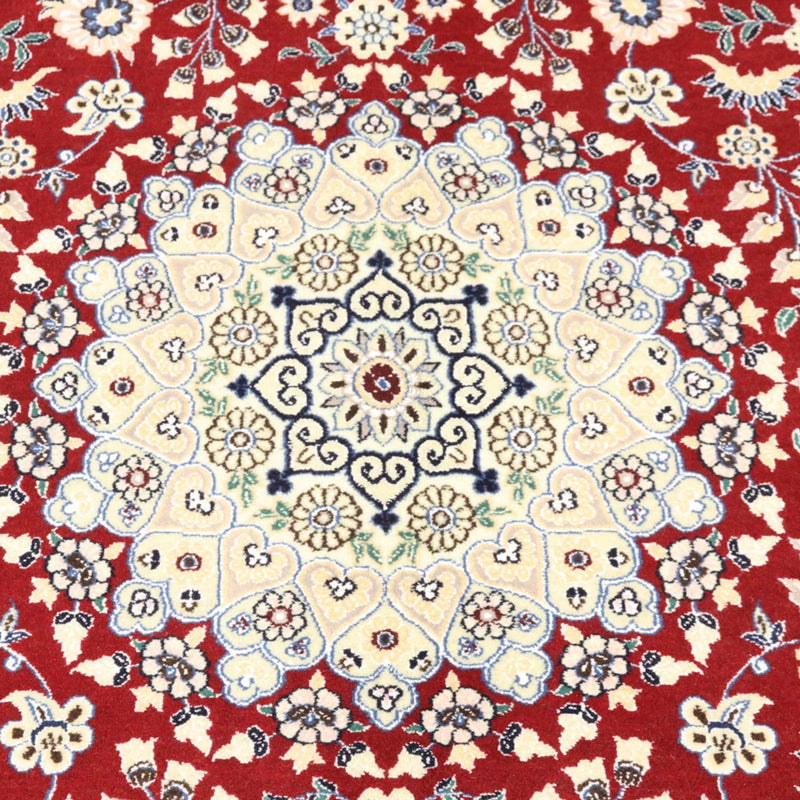 Perzisch tapijt - Nain - Koninklijk - 218 x 156 cm - rood