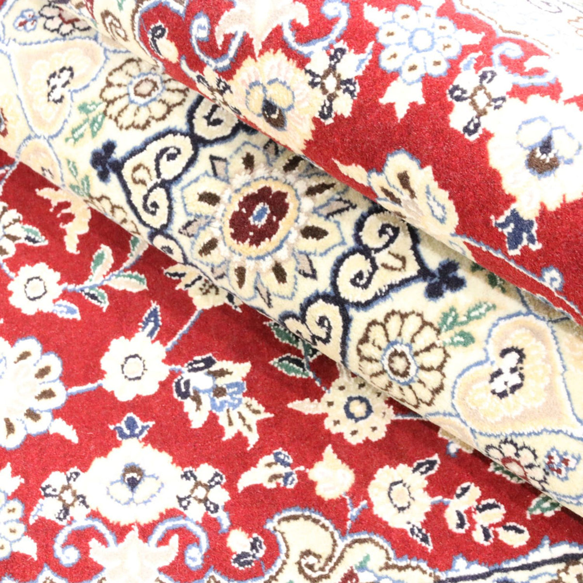 Perzisch tapijt - Nain - Koninklijk - 218 x 156 cm - rood