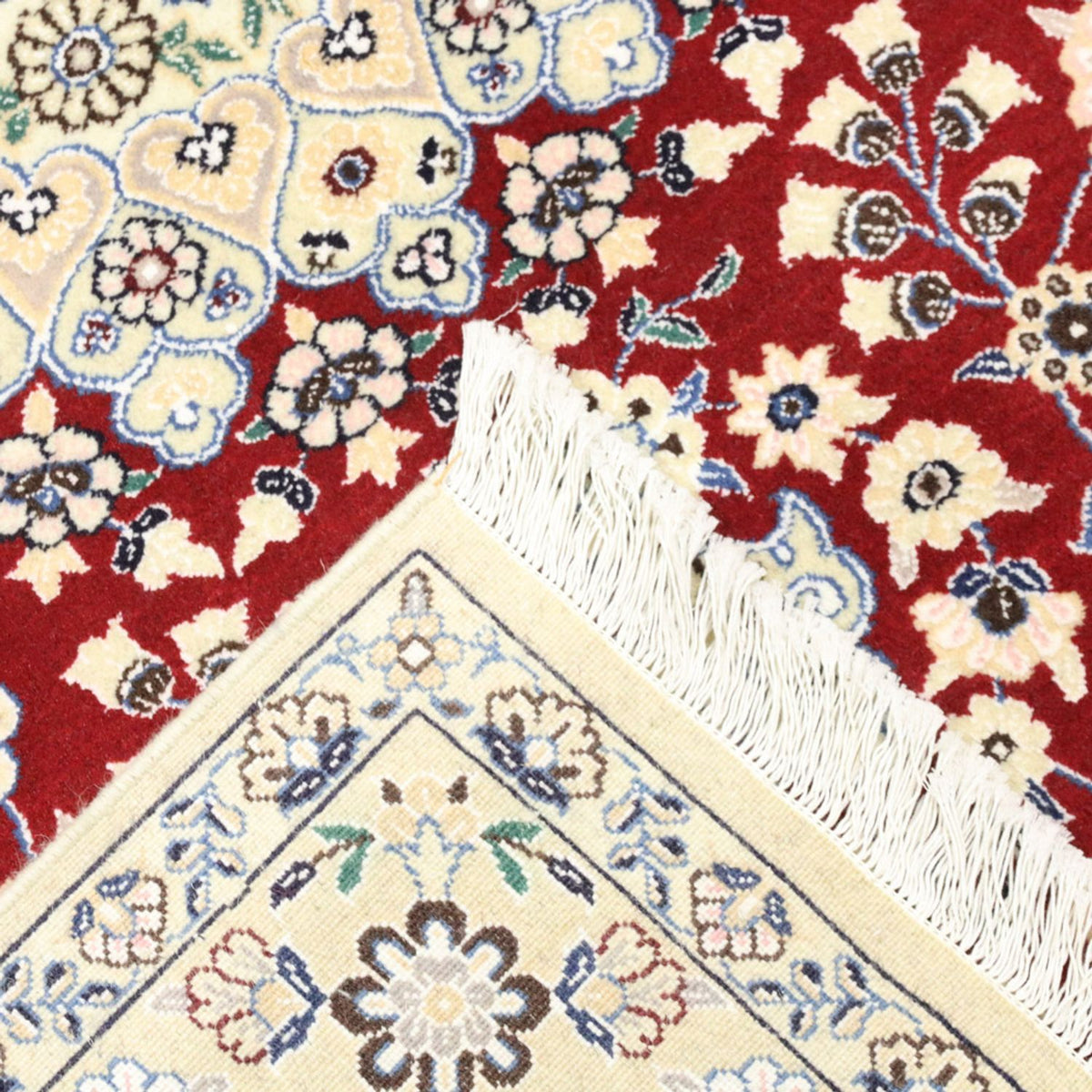 Perzisch tapijt - Nain - Koninklijk - 218 x 156 cm - rood