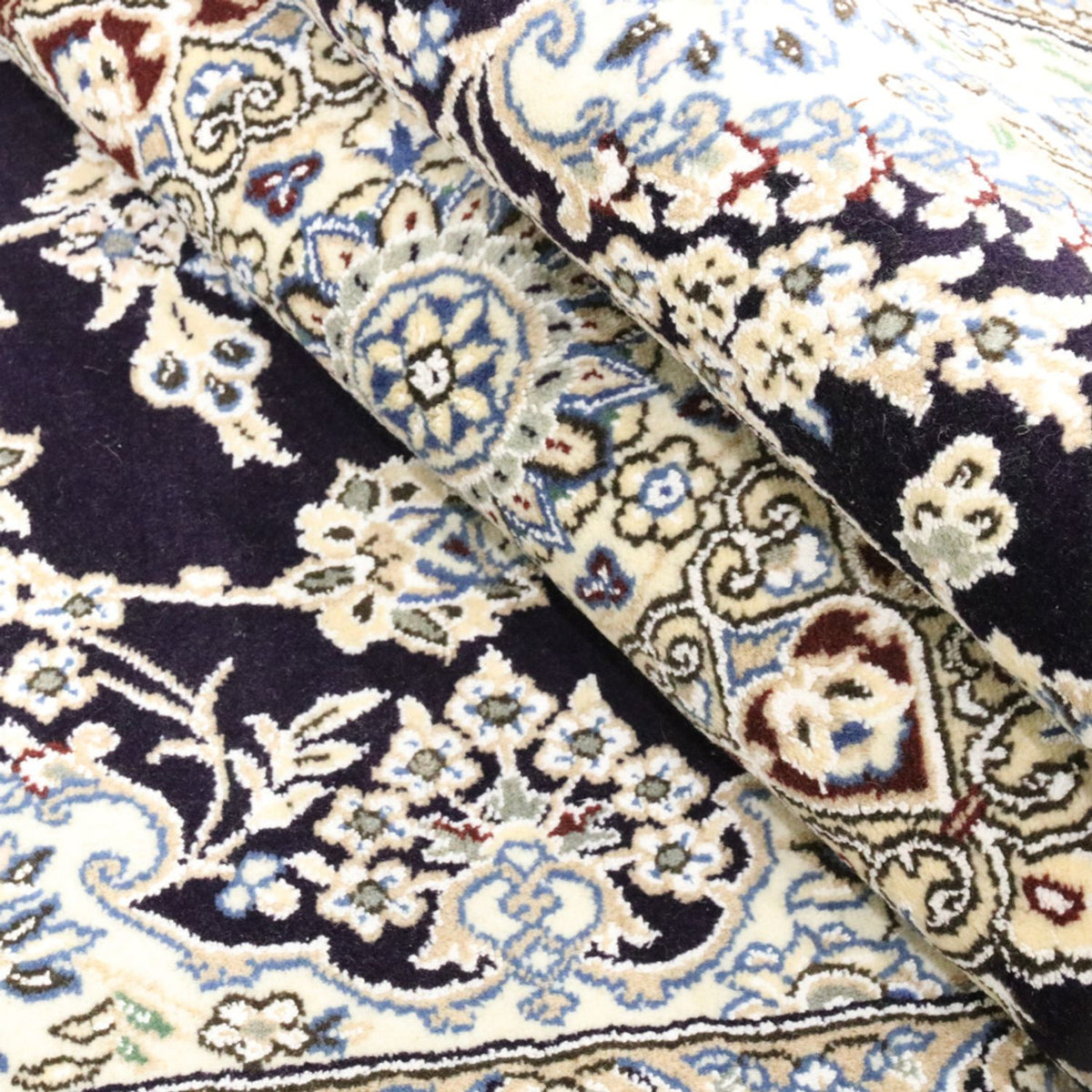 Perzisch tapijt - Nain - Koninklijk - 249 x 155 cm - donkerblauw