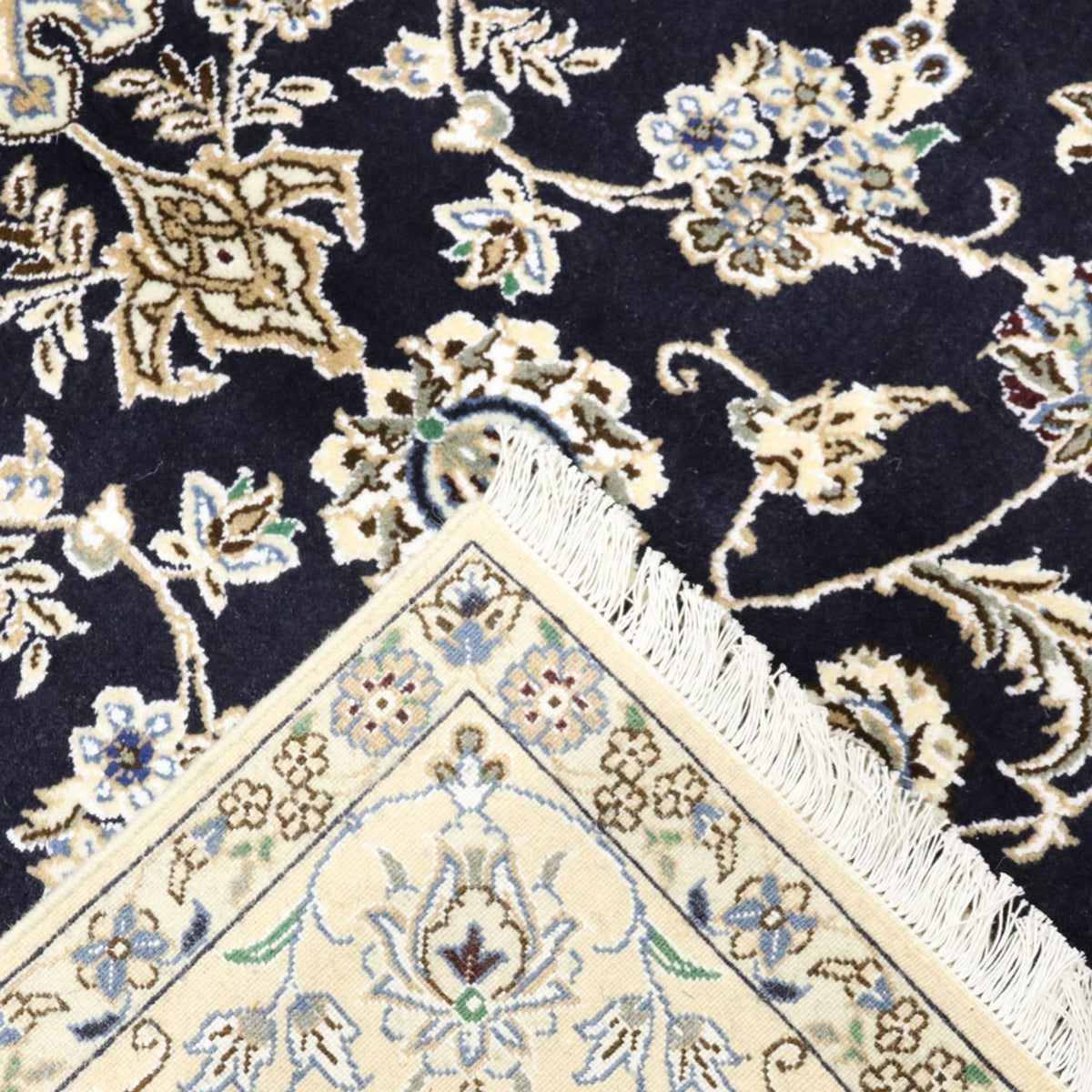 Perzisch tapijt - Nain - Koninklijk - 255 x 154 cm - donkerblauw