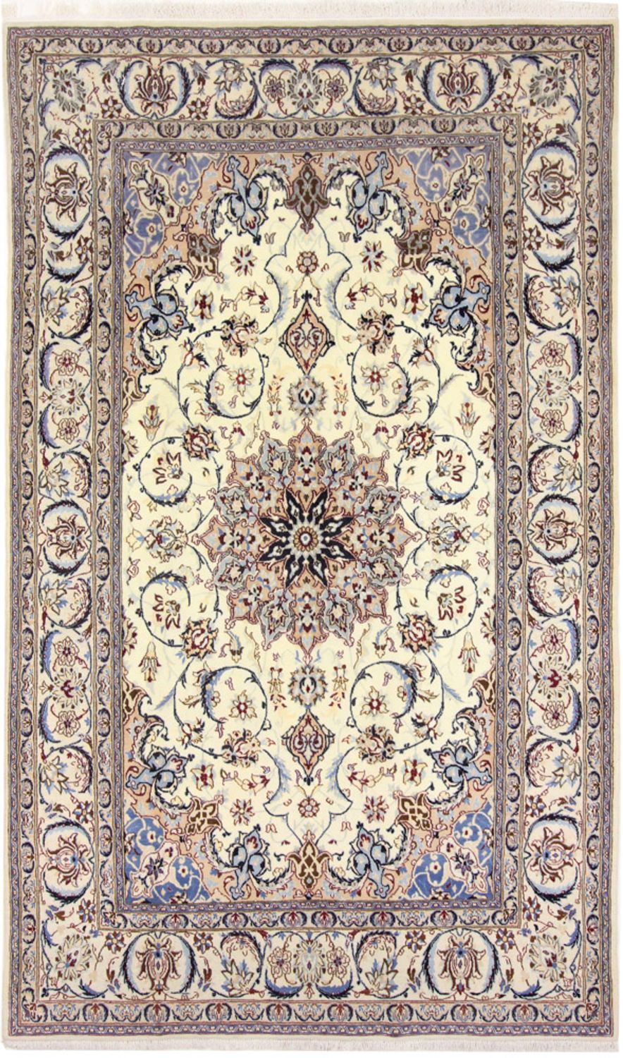 Perzisch tapijt - Nain - Koninklijk - 260 x 155 cm - beige