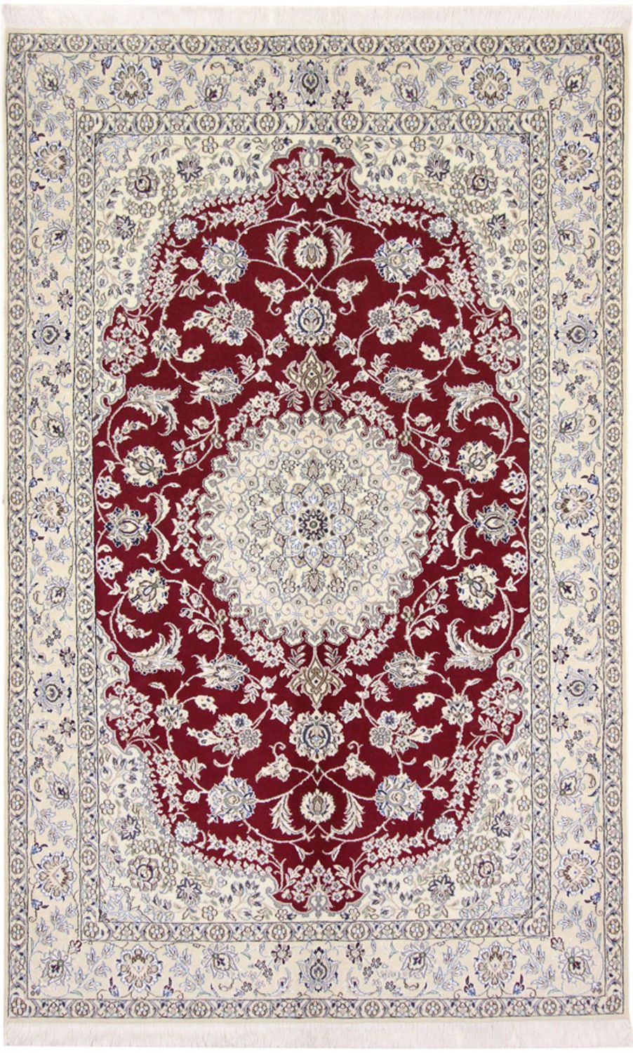 Perzisch tapijt - Nain - Koninklijk - 255 x 160 cm - rood