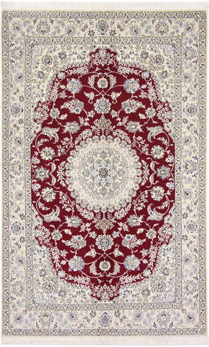 Perzisch tapijt - Nain - Koninklijk - 255 x 160 cm - rood
