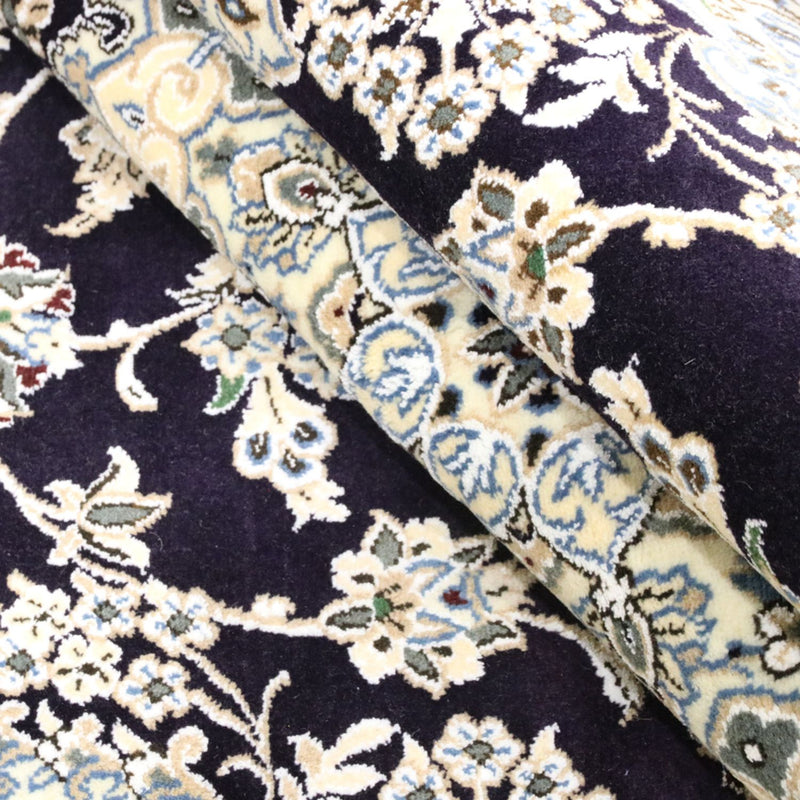 Perzisch tapijt - Nain - Koninklijk - 246 x 154 cm - donkerblauw