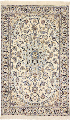 Perzisch tapijt - Nain - Koninklijk - 205 x 125 cm - beige
