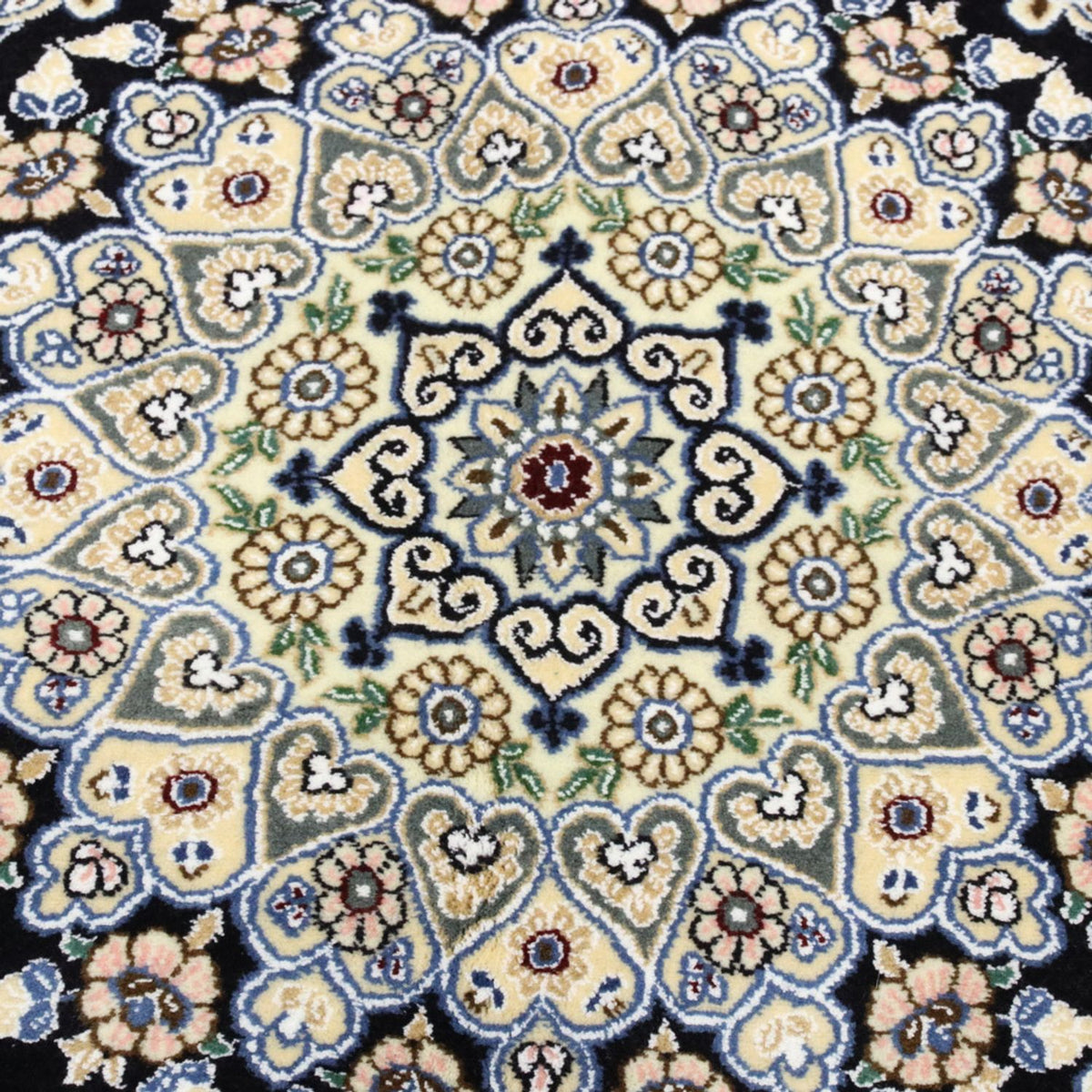 Perzisch tapijt - Nain - Koninklijk - 202 x 132 cm - donkerblauw