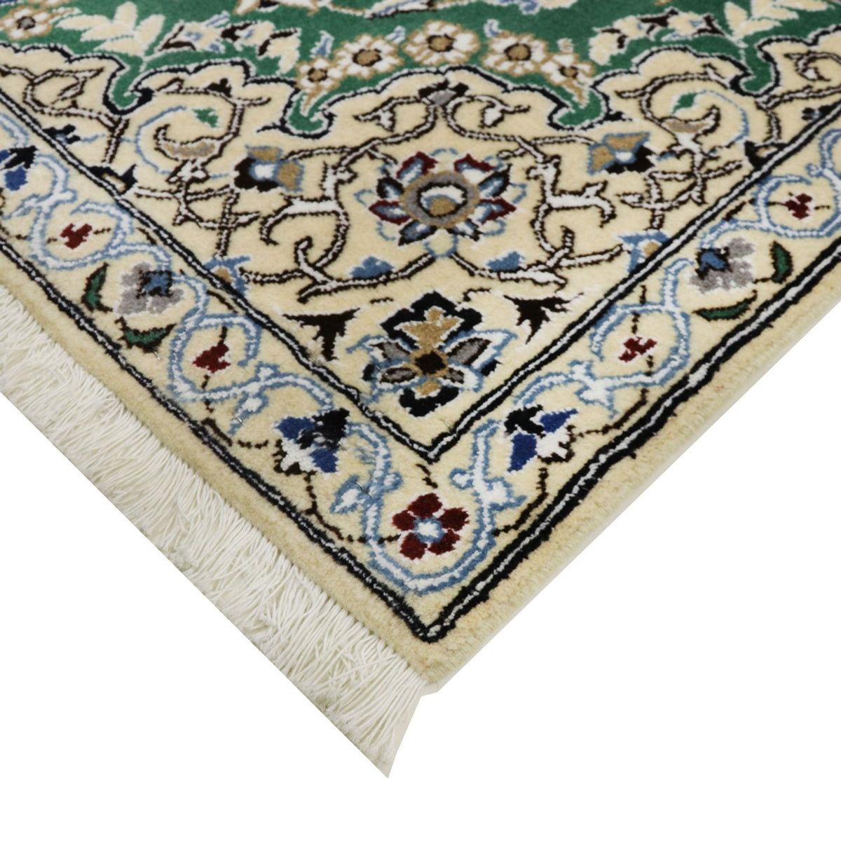 Perzisch tapijt - Nain - Koninklijk - 137 x 88 cm - groen