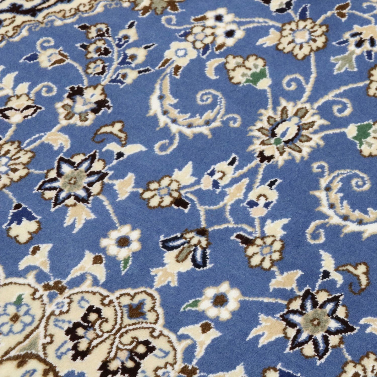 Perzisch tapijt - Nain - Koninklijk - 136 x 90 cm - blauw