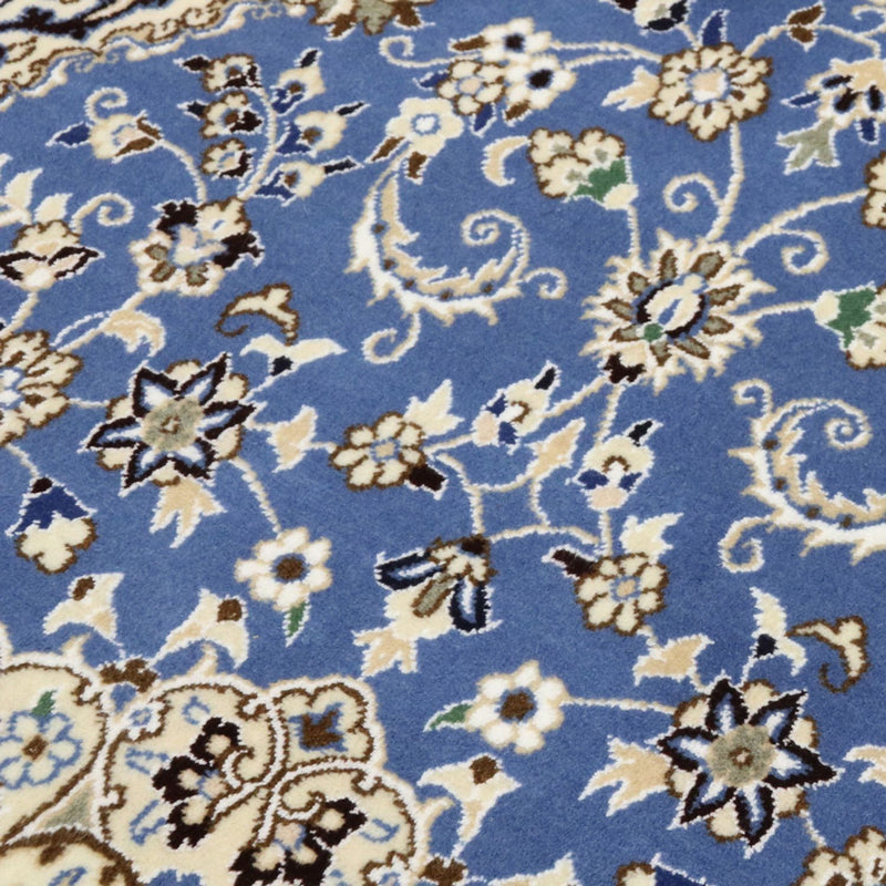 Perzisch tapijt - Nain - Koninklijk - 136 x 90 cm - blauw