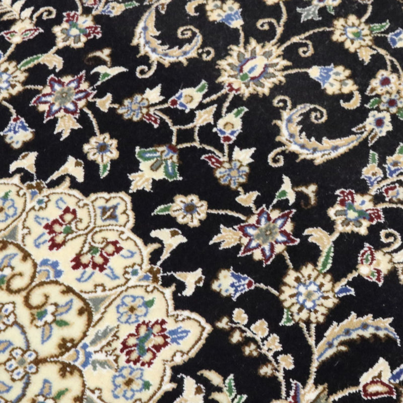 Perzisch tapijt - Nain - Koninklijk - 148 x 98 cm - donkerblauw