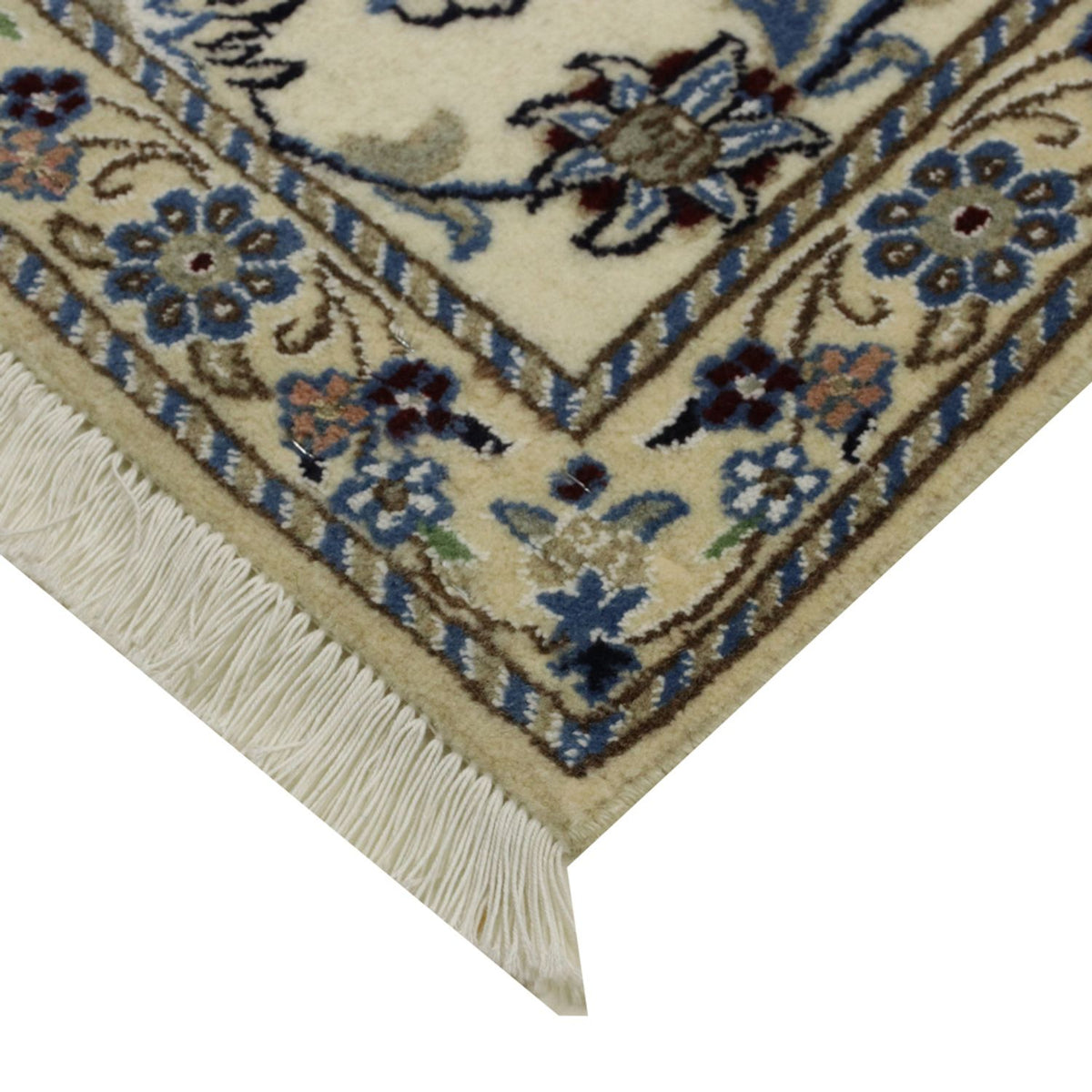 Loper Perzisch tapijt - Nain - Koninklijk - 298 x 80 cm - beige