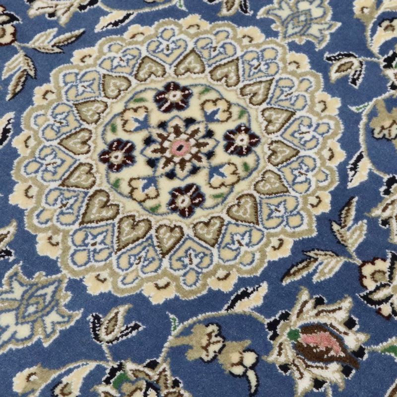 Loper Perzisch tapijt - Nain - Koninklijk - 198 x 83 cm - blauw