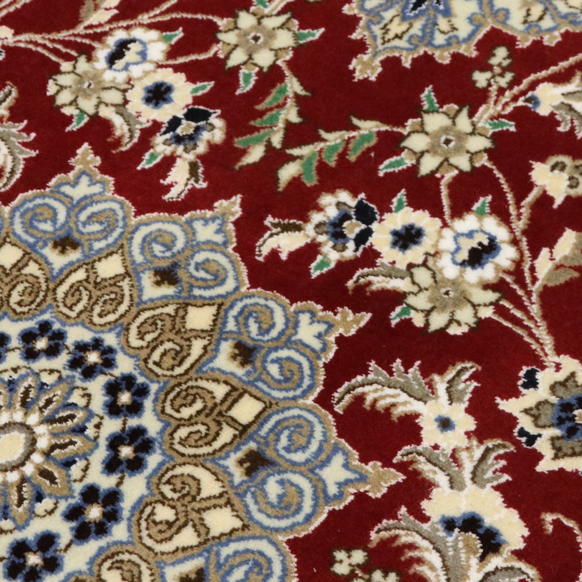 Loper Perzisch tapijt - Nain - Koninklijk - 203 x 81 cm - rood