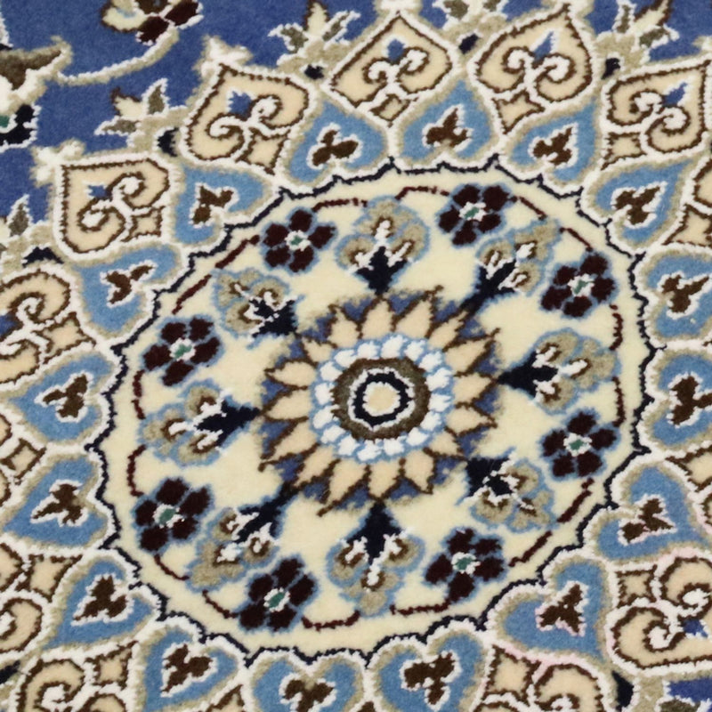 Loper Perzisch tapijt - Nain - Koninklijk - 200 x 60 cm - blauw