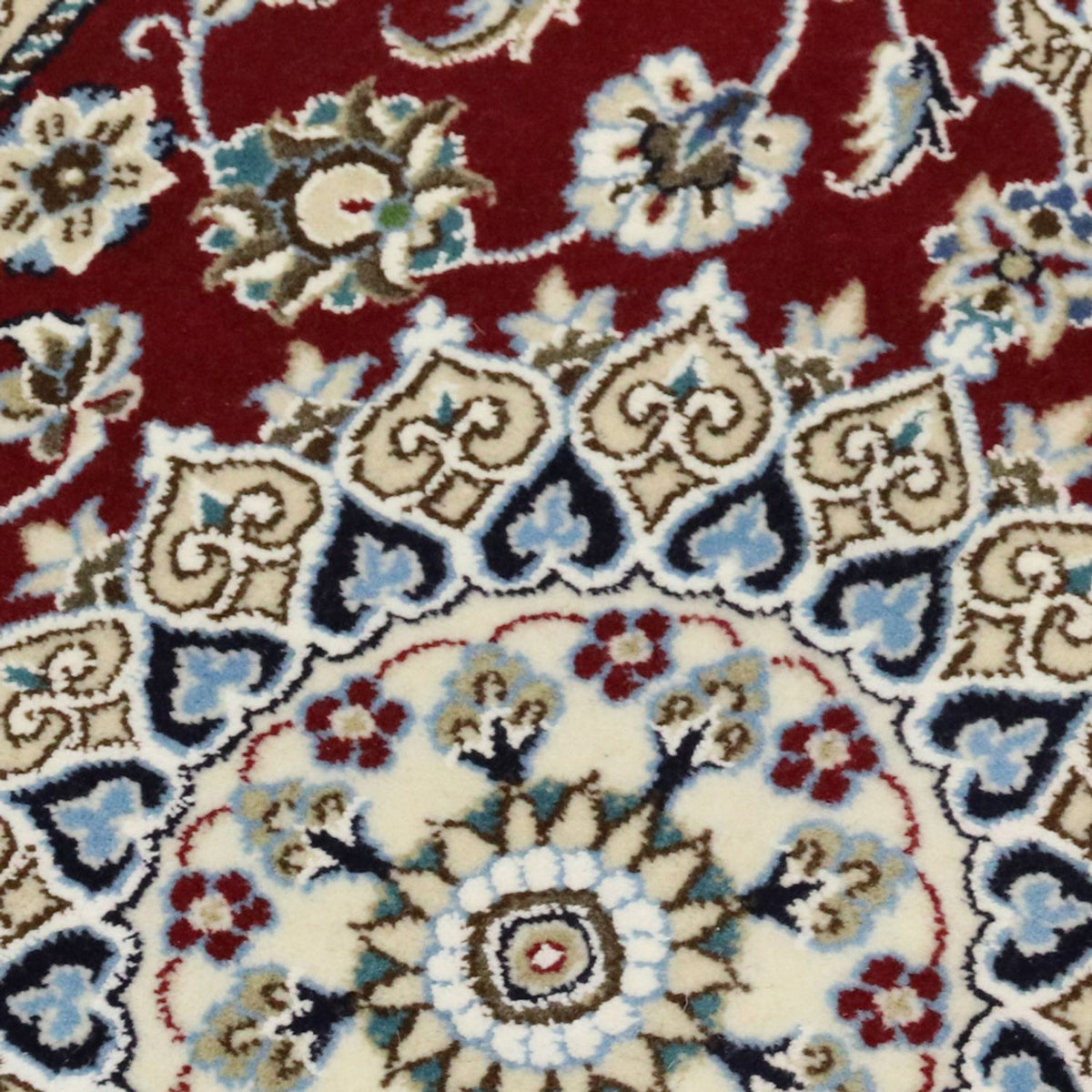 Loper Perzisch tapijt - Nain - Koninklijk - 197 x 62 cm - rood