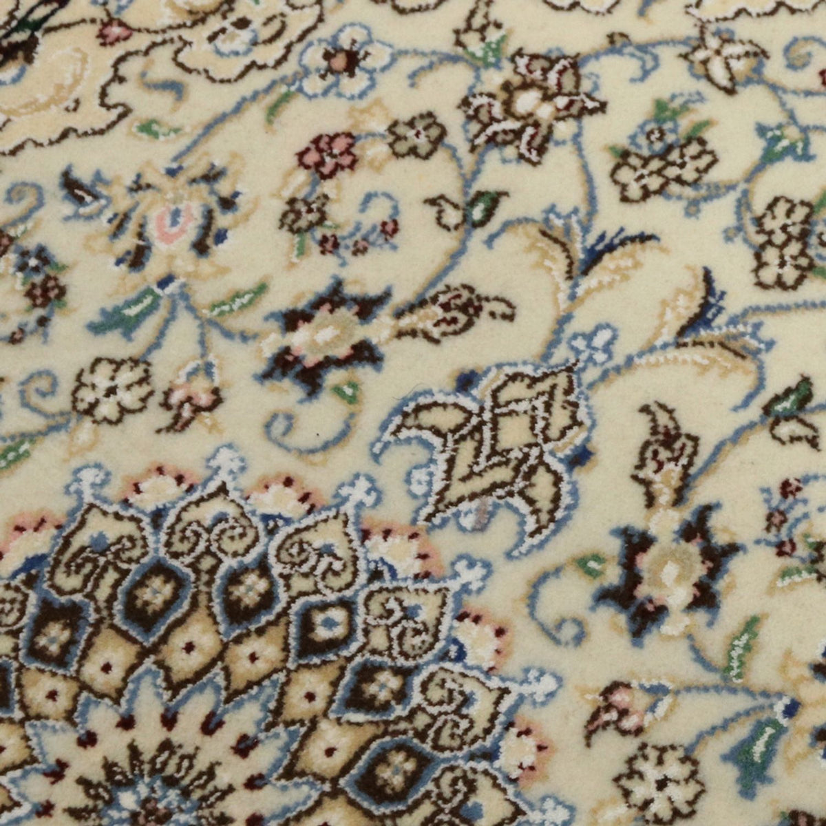 Perzisch tapijt - Nain - Koninklijk - 90 x 60 cm - beige