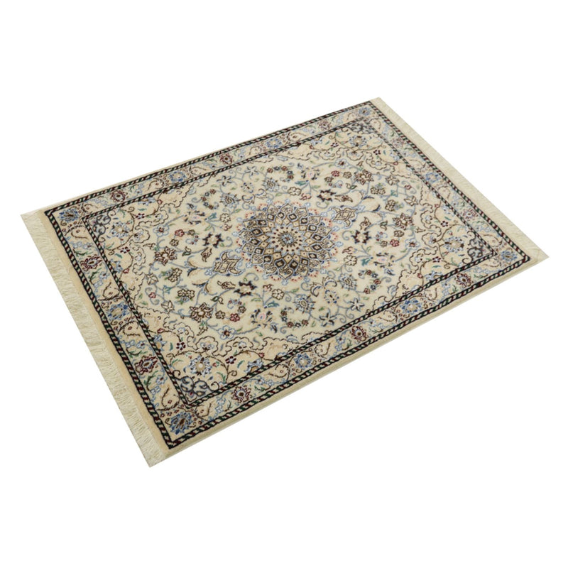 Perzisch tapijt - Nain - Koninklijk - 90 x 60 cm - beige