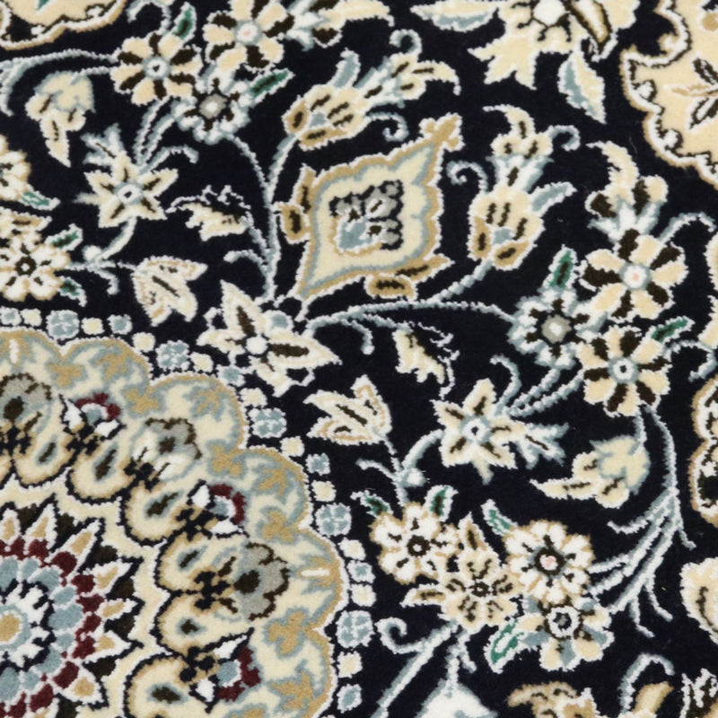 Perzisch tapijt - Nain - Koninklijk - 90 x 60 cm - donkerblauw