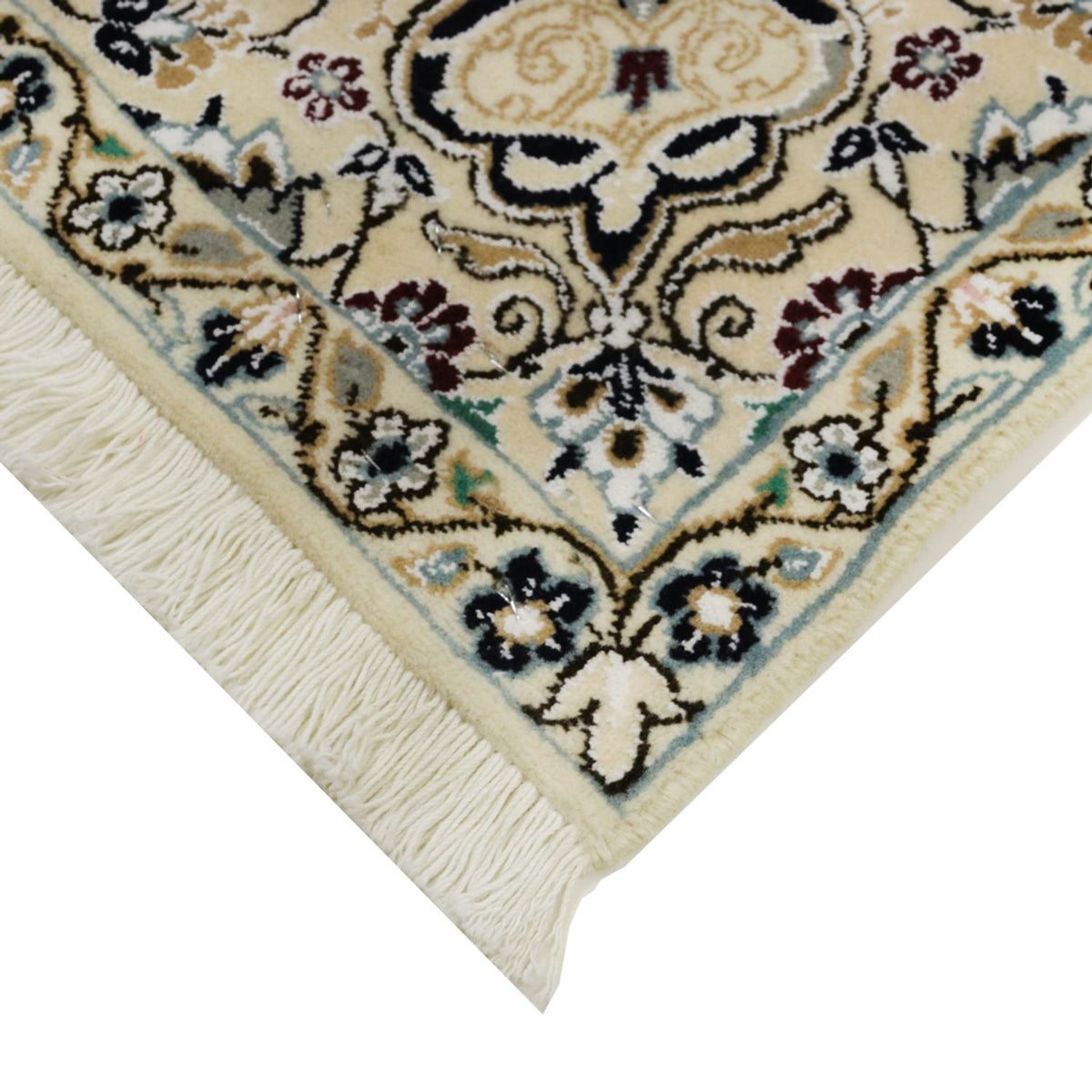 Perzisch tapijt - Nain - Koninklijk - 90 x 60 cm - donkerblauw