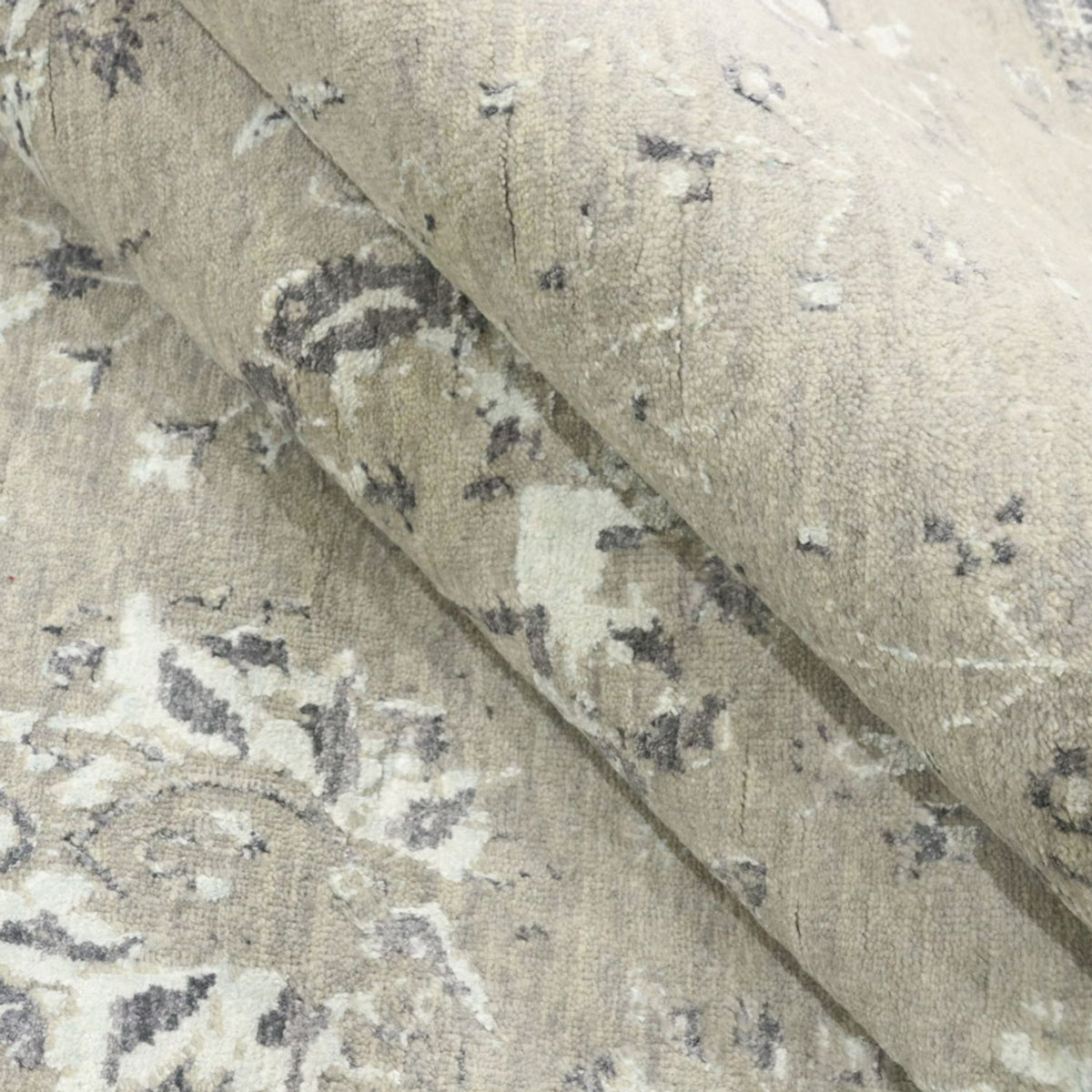 Designer tapijt - 305 x 244 cm - zilver