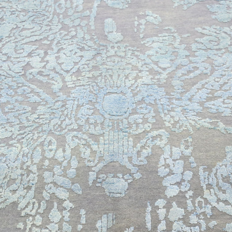 Designer tapijt rond  - 243 x 243 cm - lichtblauw