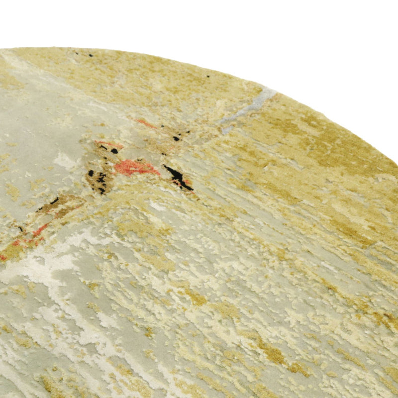 Designer tapijt rond  - 202 x 202 cm - veelkleurig