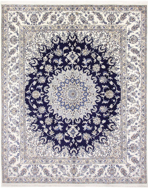 Perzisch tapijt - Nain - 297 x 240 cm - donkerblauw