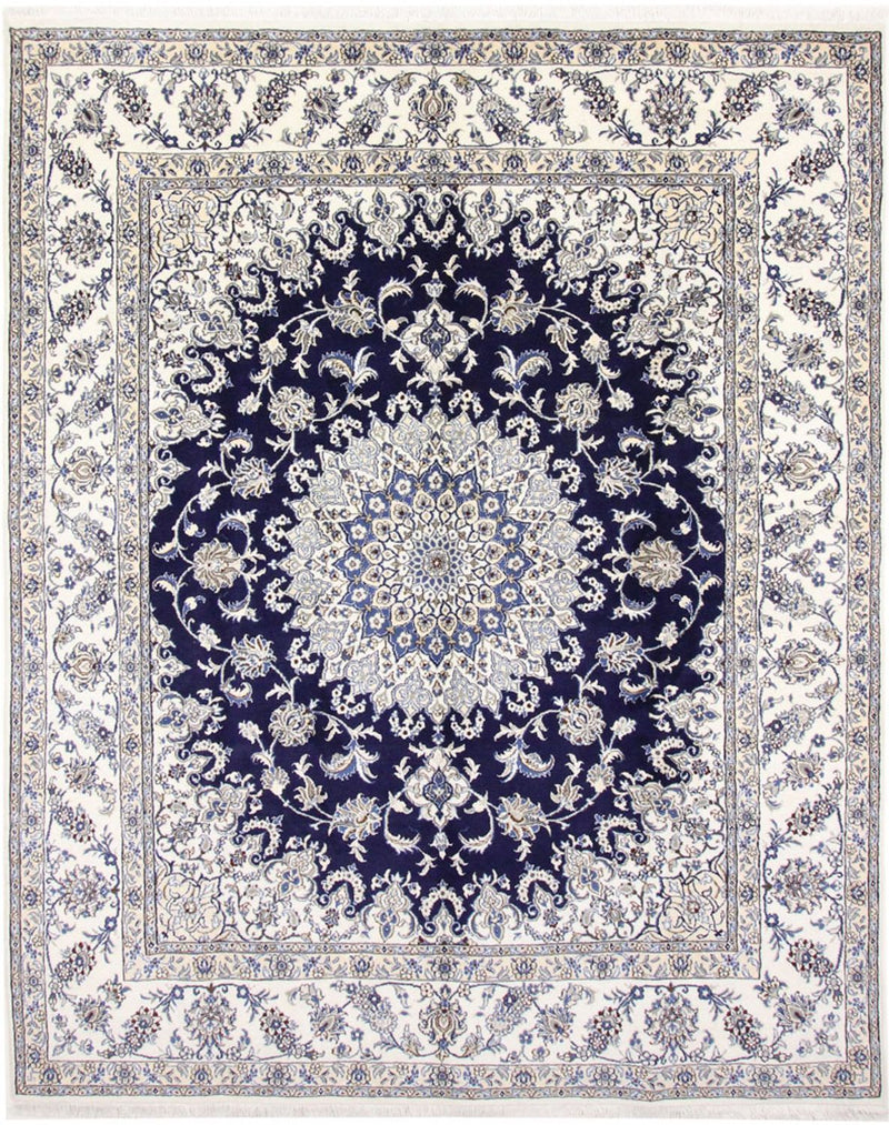 Perzisch tapijt - Nain - 297 x 240 cm - donkerblauw