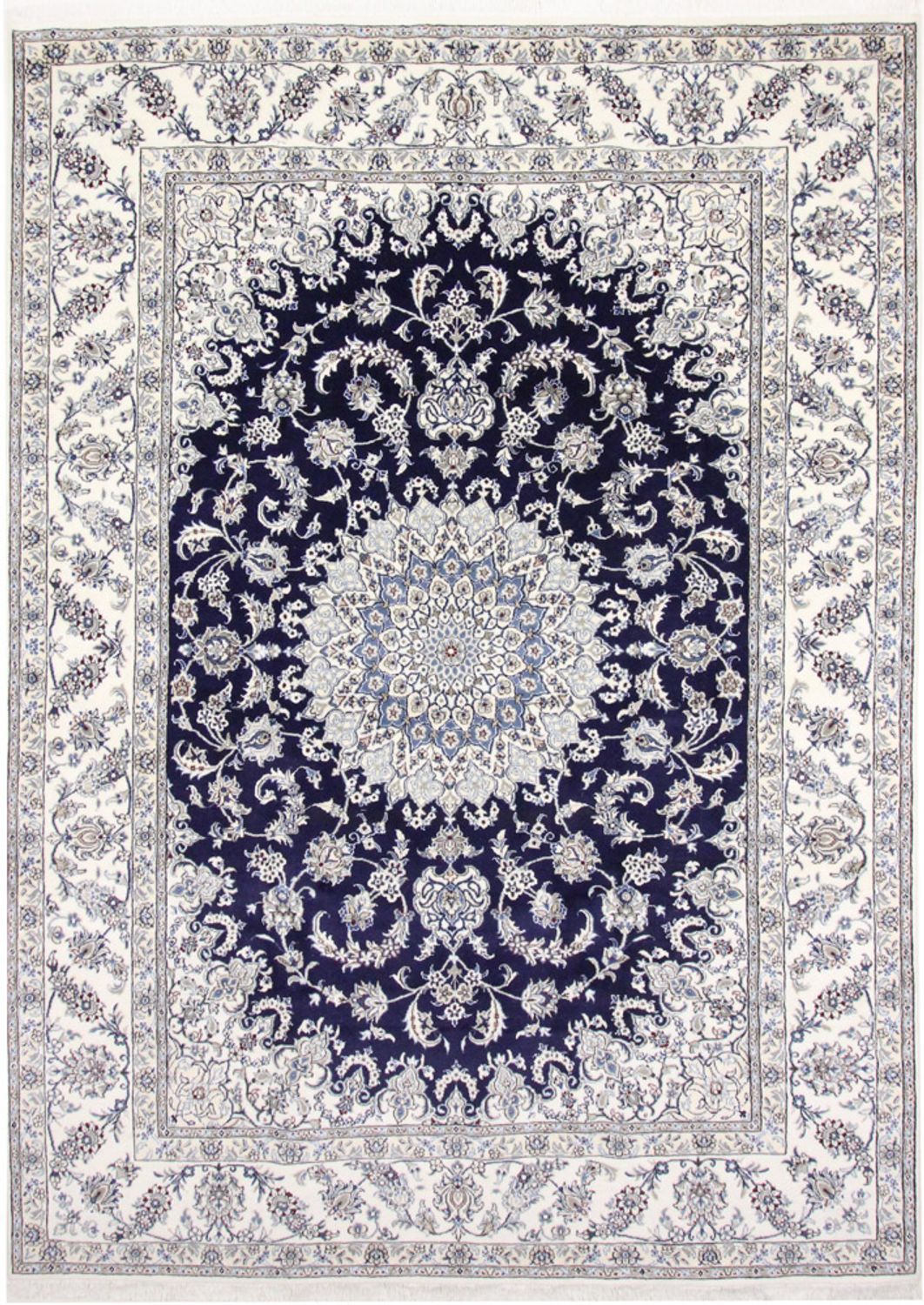 Perzisch tapijt - Nain - 344 x 246 cm - donkerblauw