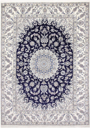 Perzisch tapijt - Nain - 344 x 246 cm - donkerblauw