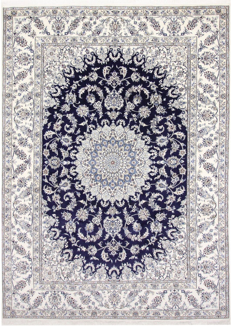 Perzisch tapijt - Nain - 344 x 246 cm - donkerblauw