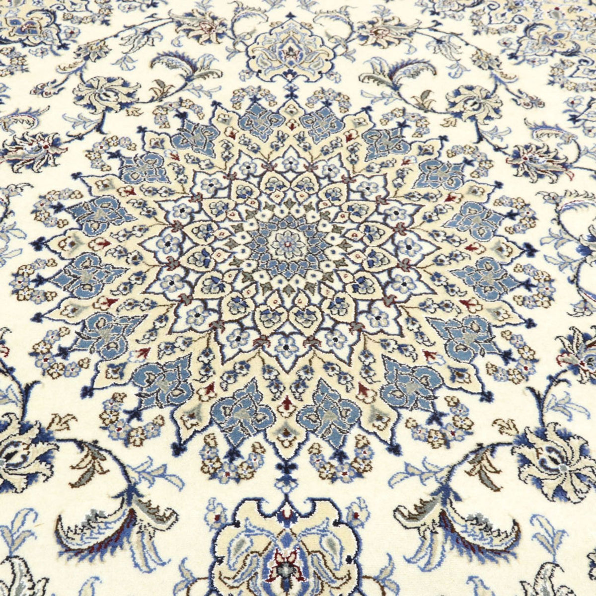 Perzisch tapijt - Nain - 295 x 242 cm - crème