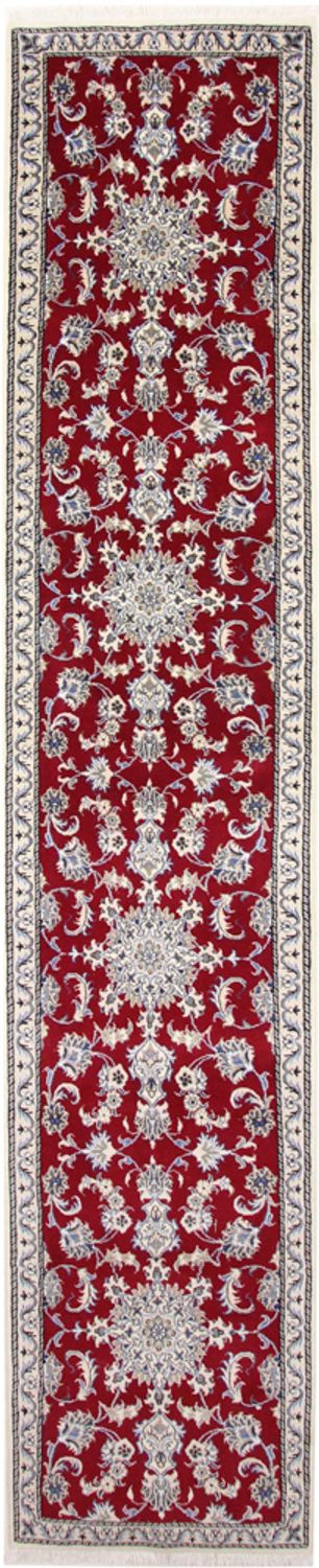 Loper Perzisch tapijt - Nain - 390 x 78 cm - rood