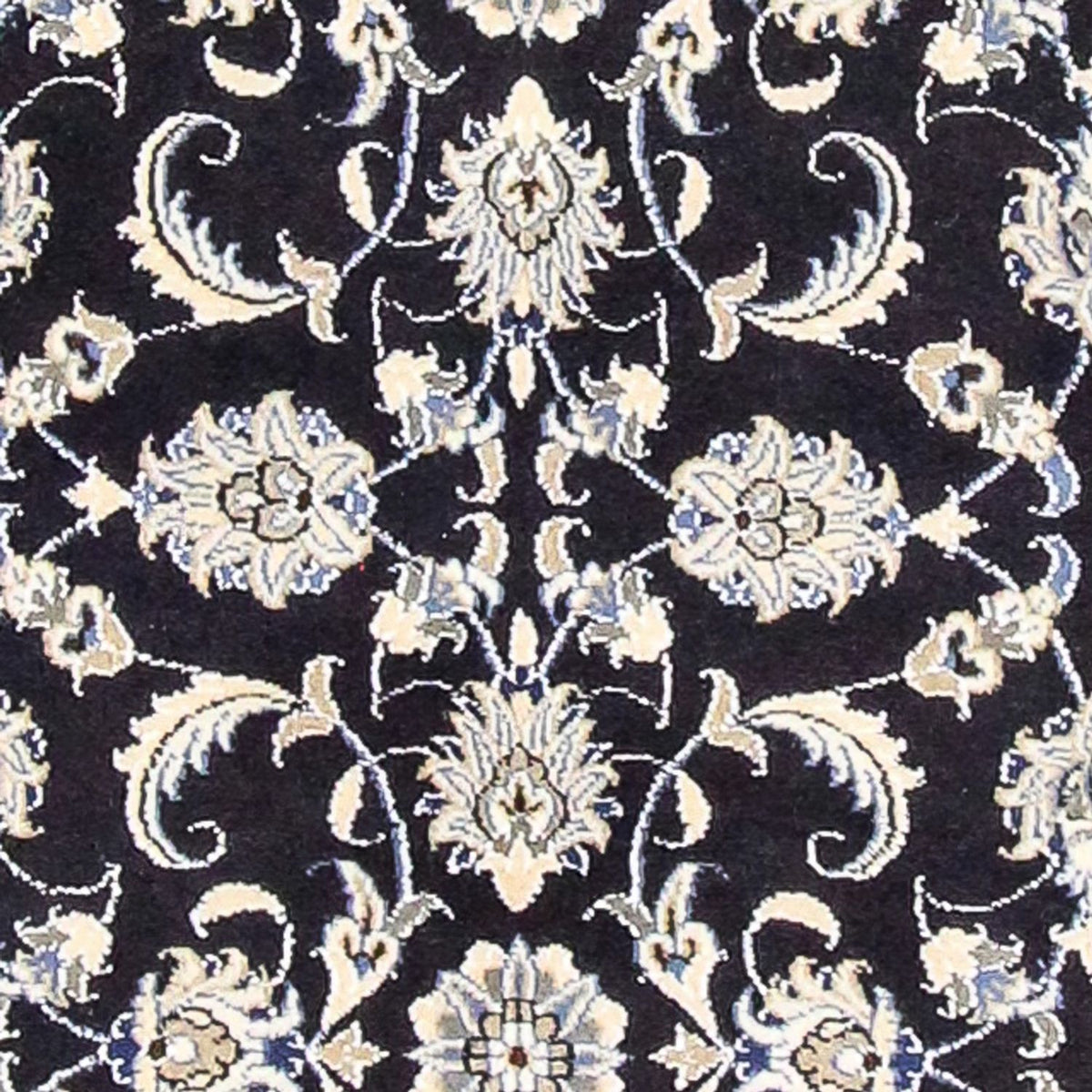 Loper Perzisch tapijt - Nain - 394 x 79 cm - donkerblauw