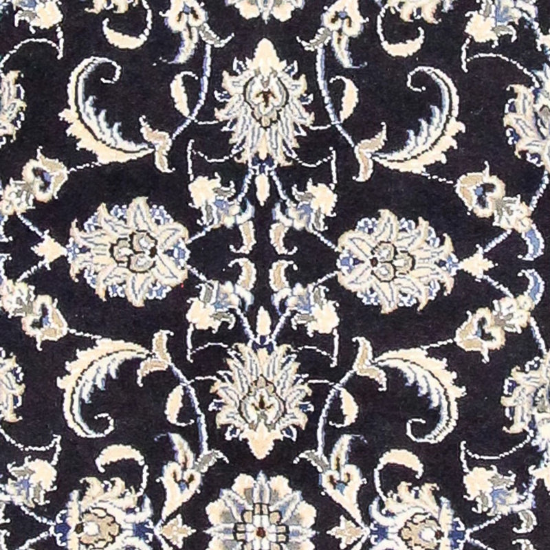 Loper Perzisch tapijt - Nain - 394 x 79 cm - donkerblauw