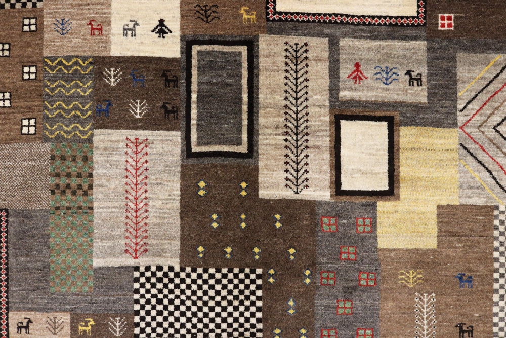 Gabbeh Teppich - Loribaft Indus - 251 x 181 cm - mehrfarbig