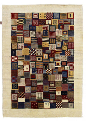 Gabbeh Teppich - Loribaft Indus - 197 x 142 cm - mehrfarbig