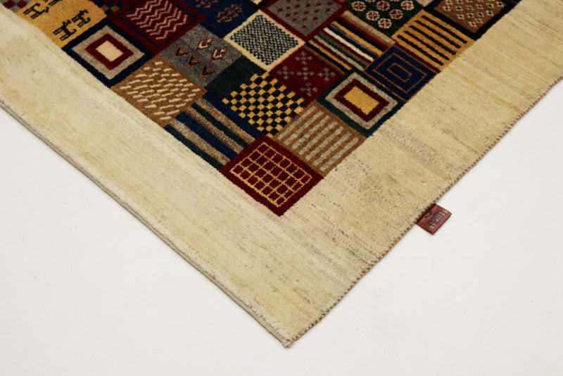 Gabbeh Teppich - Loribaft Indus - 197 x 142 cm - mehrfarbig