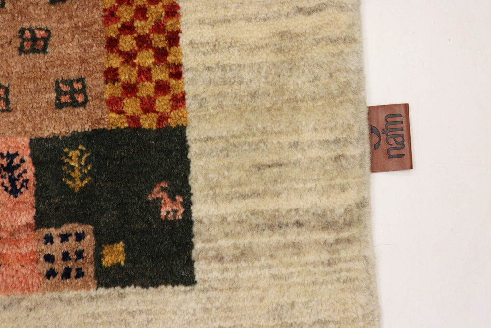 Gabbeh Teppich - Loribaft Indus - 127 x 85 cm - mehrfarbig