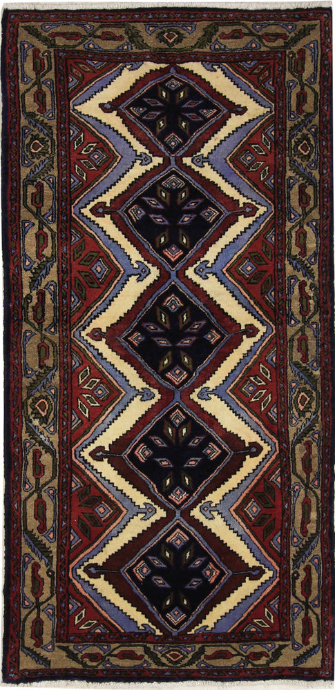 Perserteppich - Nomadic - 170 x 85 cm - mehrfarbig