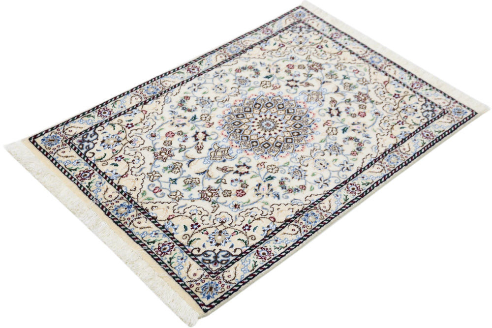 Perserteppich - Nain - 90 x 60 cm - creme