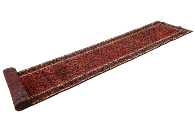 Läufer Perser - Nomadic - 485 x 85 cm - dunkelrot