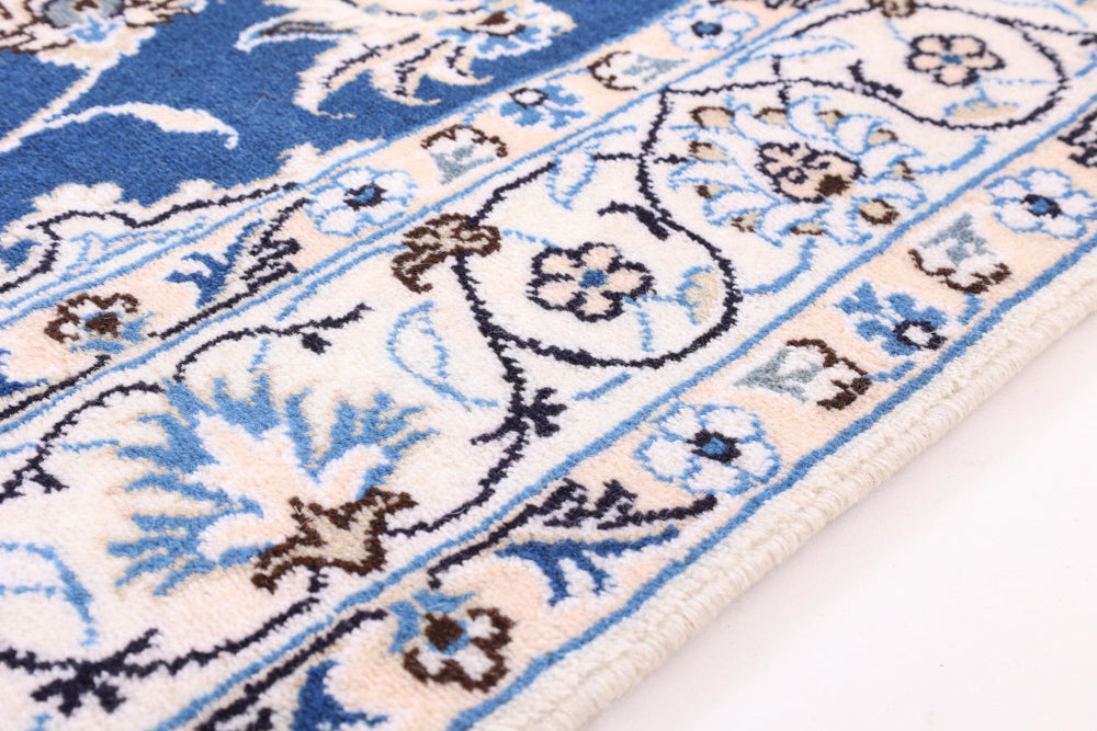 Perserteppich - Nain - 211 x 122 cm - blau