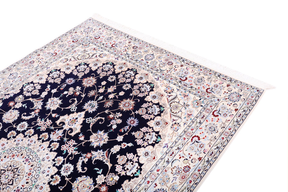 Perserteppich - Nain - Premium - 240 x 154 cm - dunkelblau