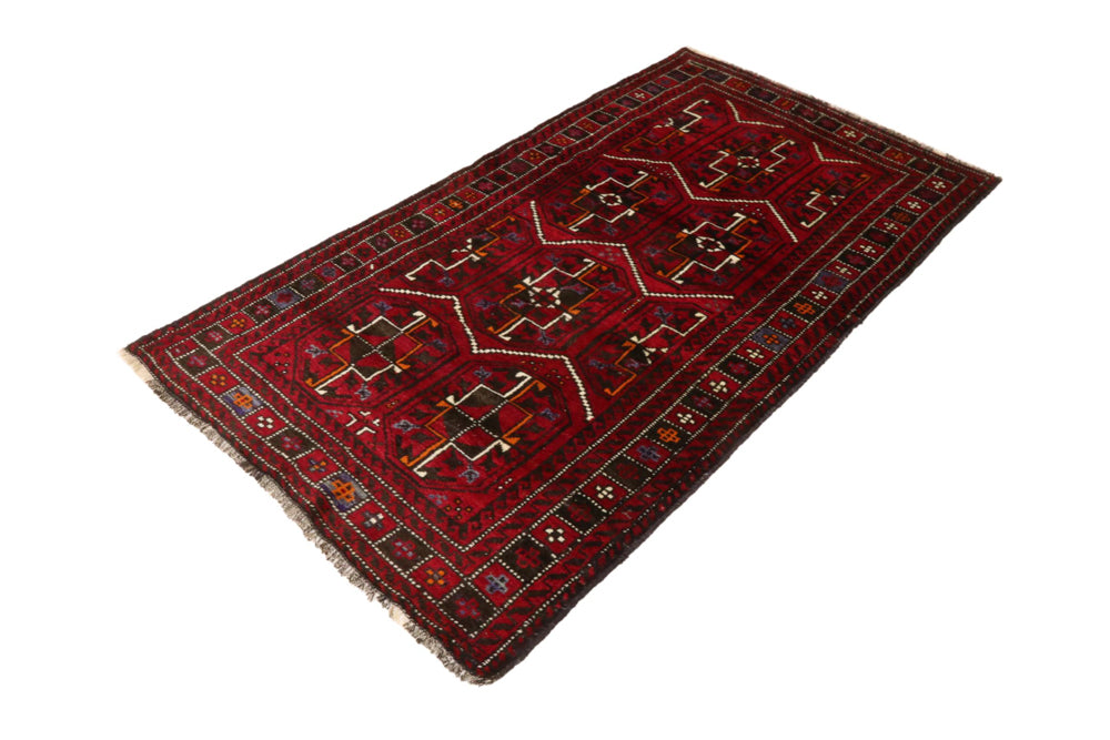 Belutsch Teppich - 190 x 105 cm - rot
